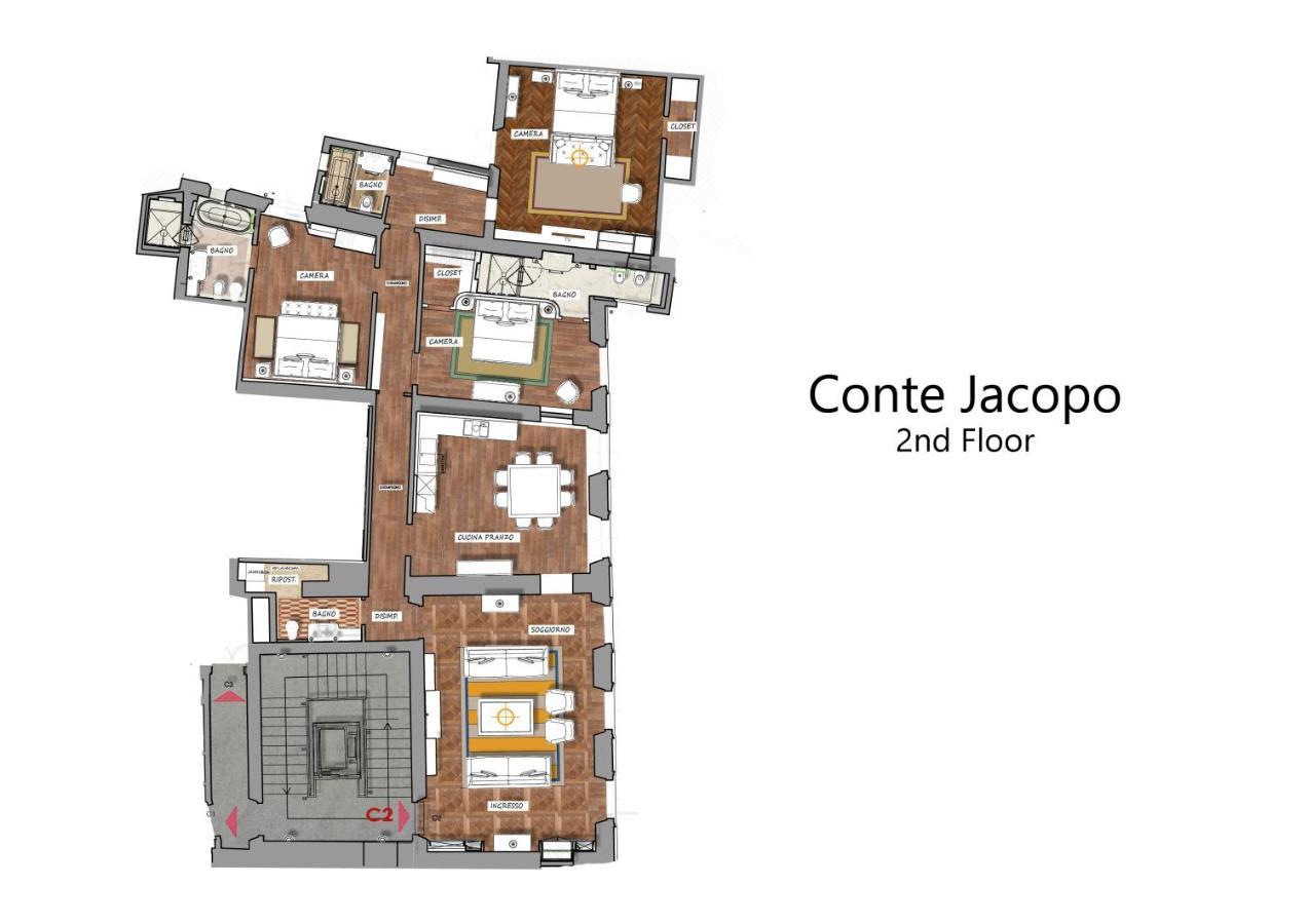 Conte Jacopo - La Dimora Degli Affreschi Florence Florença Exterior foto